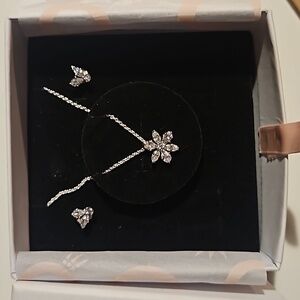 Pandora necklace and earring set